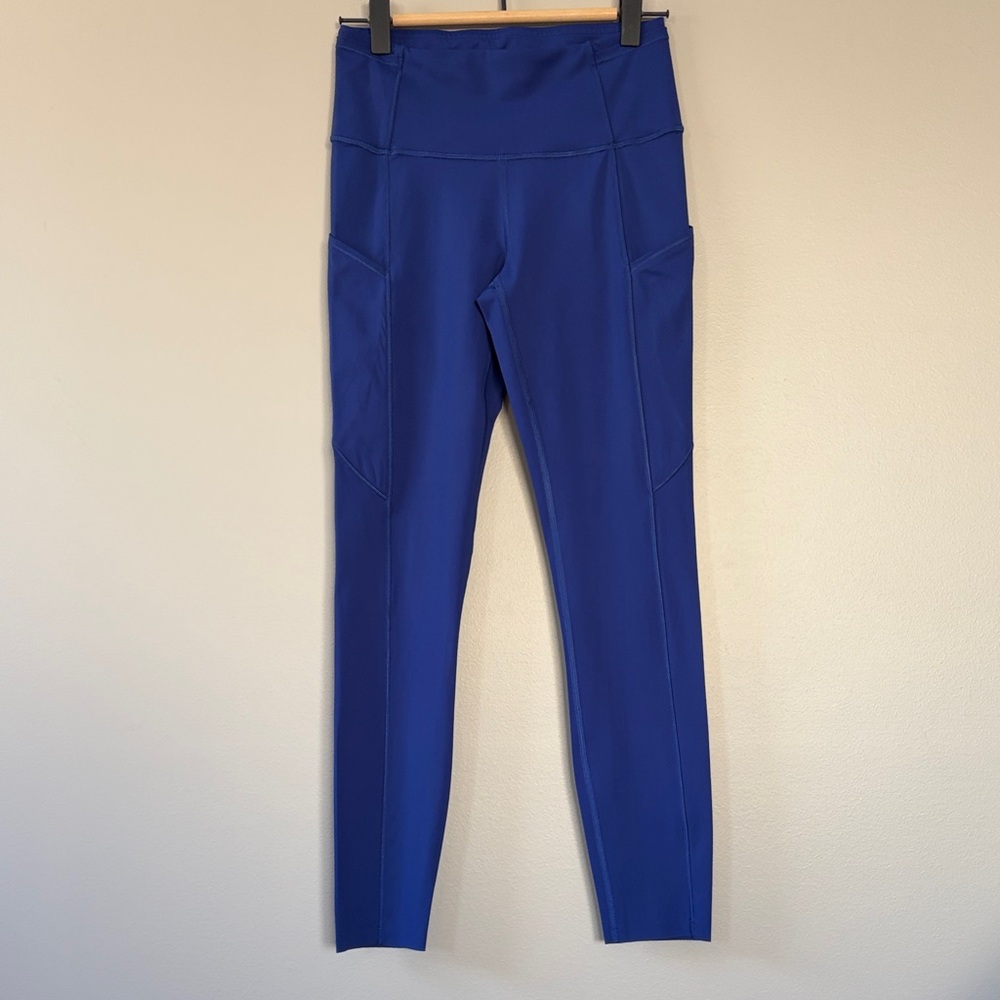 Lululemon Fast & Free 7/8‎ Tight II 25” Size 4 Larkspur Blue  High Rise Pockets
